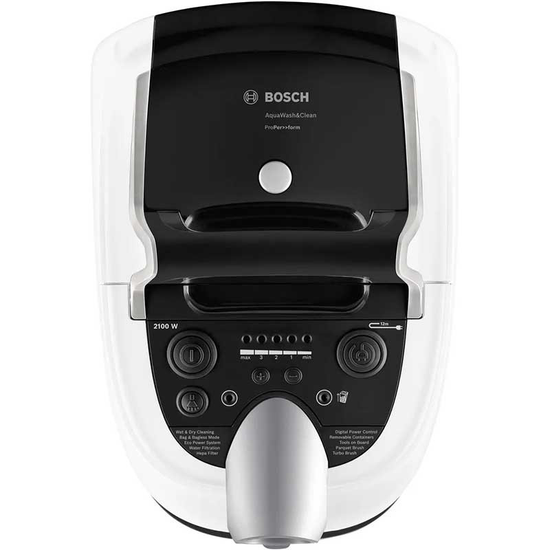 نمای بالا جارو مخزن دار بوش BWD421PRO